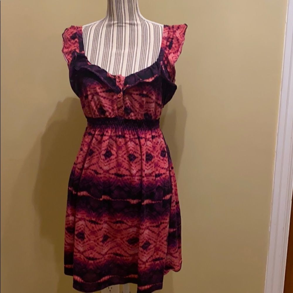 ♥️ 3/$20 No Boundries Tie Dye Juniors Dress